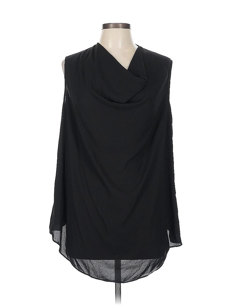 Veronica M. 100% Polyester Black Sleeveless Blouse Size L - photo 1
