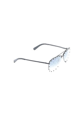 Louis Vuitton Gunmetal Studded Logo Aviator Sunglasses (view 1)