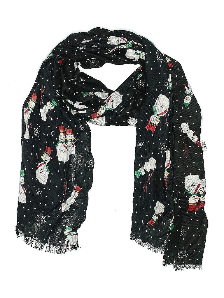 Unbranded 100% Rayon Black Scarf One size - photo 1