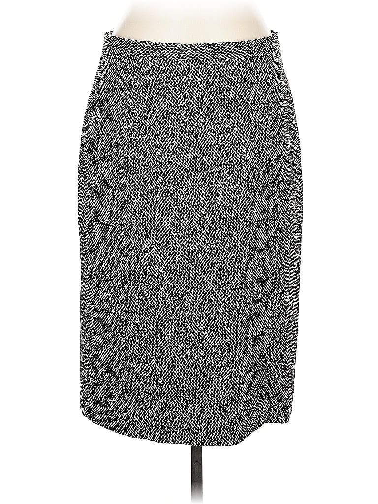 Pre-owned Kasper Formal Skirt In Gray