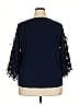 JM Collection Blue 3/4 Sleeve Top Size XXL - photo 2