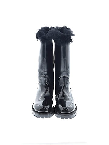 Dolce & Gabbana Leather and Fur Boots (view 2)