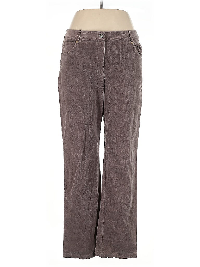St. John Sport Brown Gray Casual Pants Size 14 - photo 1