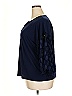 JM Collection Blue 3/4 Sleeve Top Size XXL - photo 5
