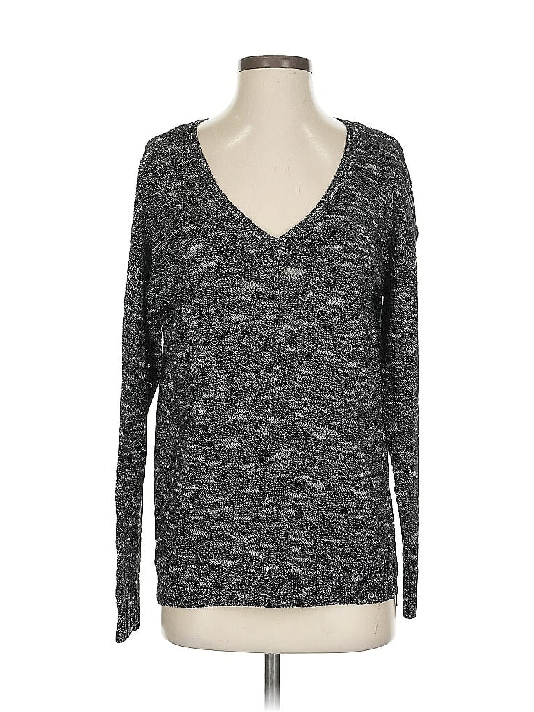 Pre-owned Pieces Pullover Sweater In Gray