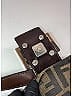 Fendi 100% Canvas Brown Canvas Zucca Shoulder Baguette One size - photo 4