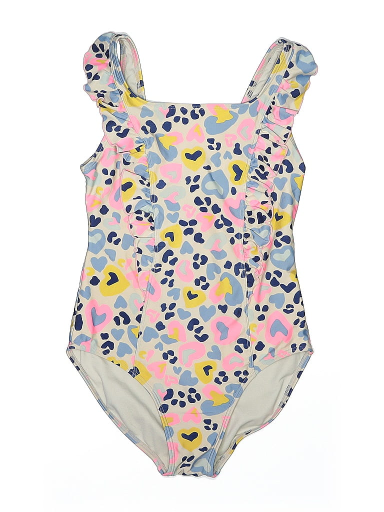 Masked Cat Pink Little Heart One Piece Swimsuit