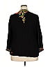 Johnny Was 100% Cupro Black 3/4 Sleeve Blouse Size 2X (petite) - photo 2