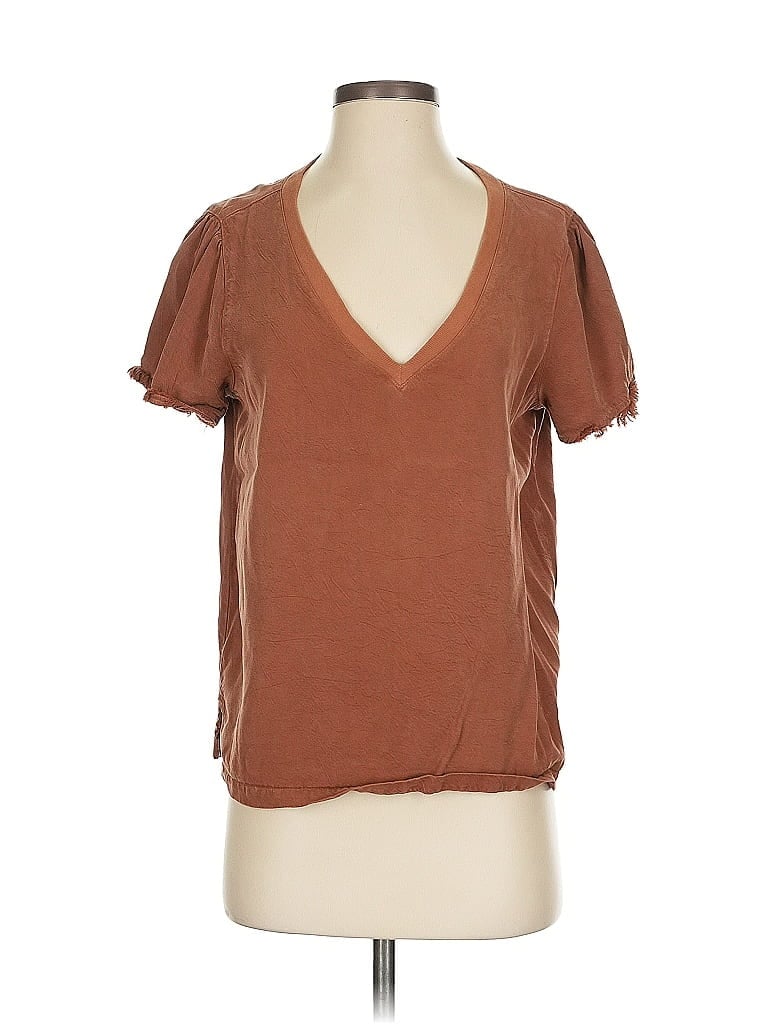 Pre-owned Maven West Short Sleeve T-shirt In Brown