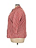 A.L.C. Stripes Red 3/4 Sleeve Button-Down Shirt Size 3X - photo 5