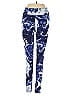 Assorted Brands Print Blue Active Pants Size S - photo 1