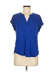Cable & Gauge Short Sleeve Blouse