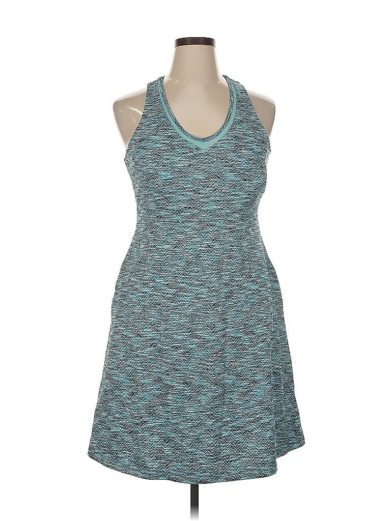 MPG Chevron-herringbone Teal Casual Dress Size XL - photo 1