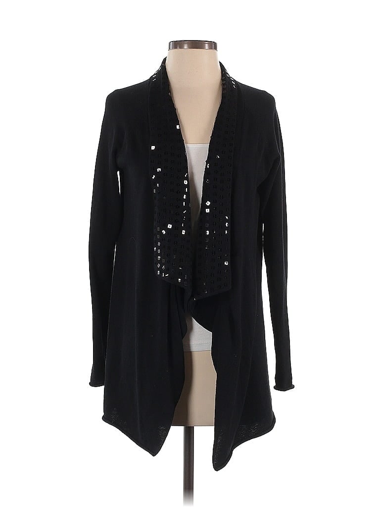 Pre-owned Gianni Bini Cardigan Sweater In Black