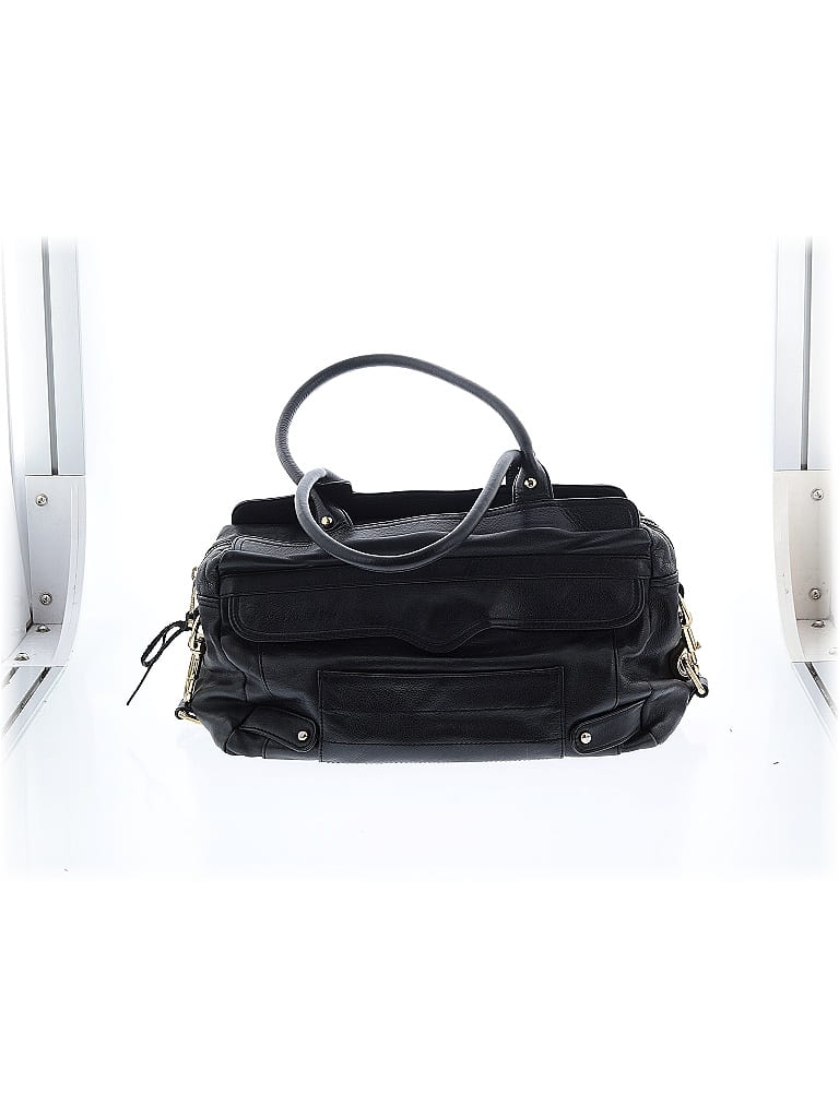 Rebecca Minkoff 100% Leather Solid Black Leather Shoulder Bag One size - photo 1