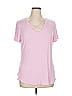 Soho JEANS NEW YORK & COMPANY Pink Short Sleeve T-Shirt Size XL - photo 1