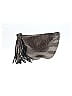 Eileen Fisher 100% Leather Metallic Silver Gold Leather Clutch One size - photo 1