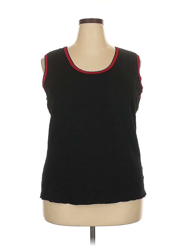 Doncaster Collection Black Sleeveless Top Size 2X - photo 1