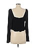 Open Edit 100% Polyester Black Long Sleeve Top Size M - photo 2