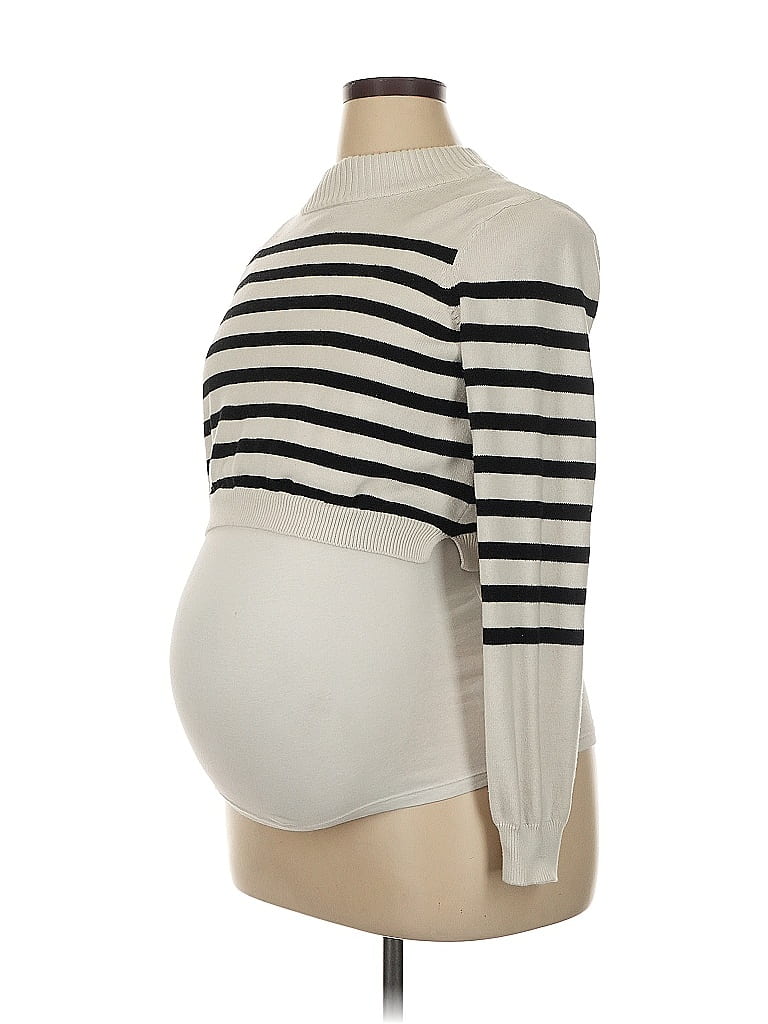 Seraphine 100% Cotton Ivory Pullover Sweater Size 10 - photo 1