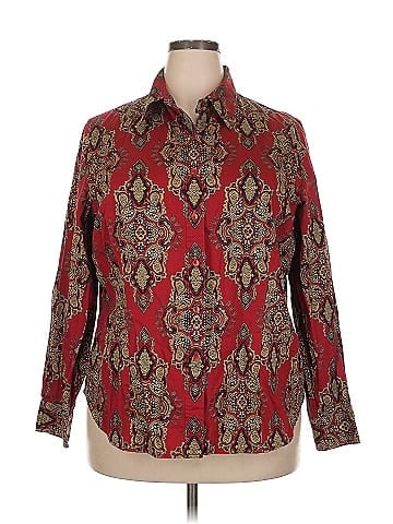Jones New York Signature Long Sleeve Button-Down Shirt (view 1)
