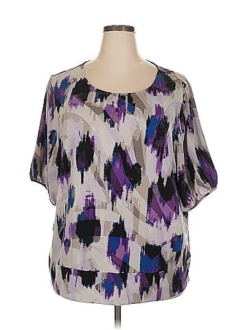Dana Buchman Short Sleeve Blouse (view 1)