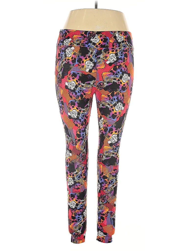 Pre-owned Lularoe Active Pants In Red