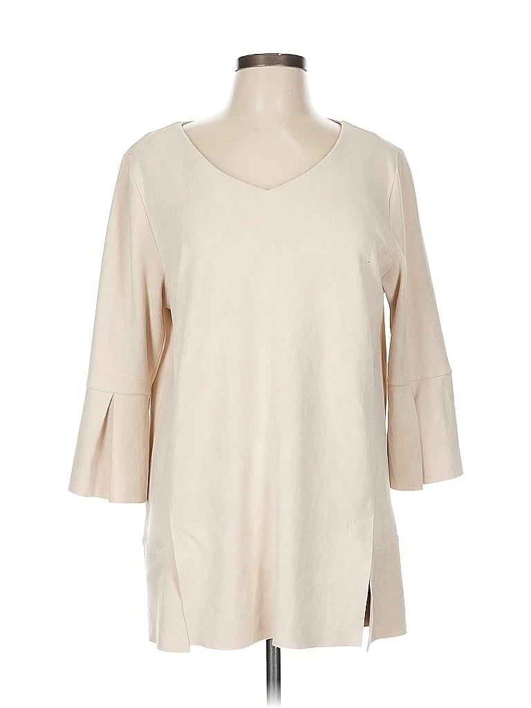 Pre-owned Soft Surroundings Cardigan Sweater In White