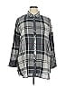 Barbour 100% Cotton Plaid Gray 3/4 Sleeve Button-Down Shirt Size 14 - photo 1