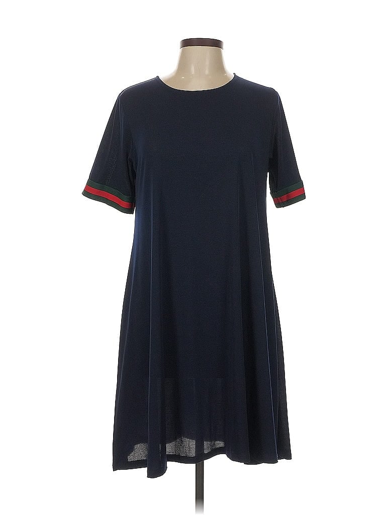 Pre-owned Julian Chang Casual Dress In Blue