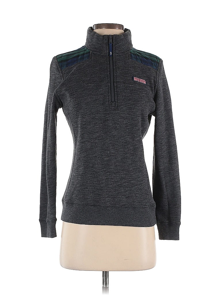 Pre-owned Vineyard Vines Fleece Jacket In Gray