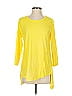 LOGO by Lori Goldstein 100% Cotton Yellow 3/4 Sleeve T-Shirt Size S - photo 1