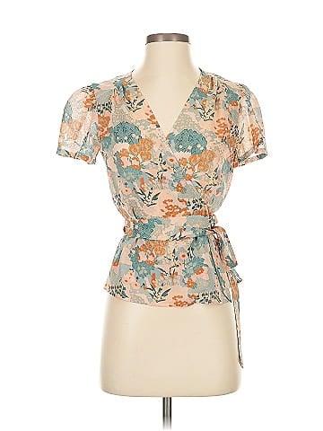 Marc by Marc Jacobs Short Sleeve Silk Top (view 1)
