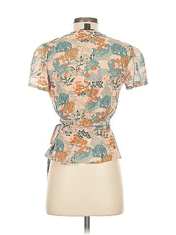 Marc by Marc Jacobs Short Sleeve Silk Top (view 2)