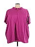 Woman Within 100% Cotton Purple Short Sleeve Polo Size 5X - photo 1