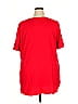 Johnny Was 100% Polyester Red Short Sleeve Blouse Size 2X - photo 2