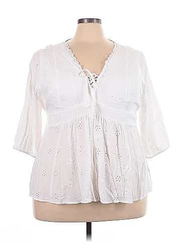 Torrid 3/4 Sleeve Blouse (view 1)