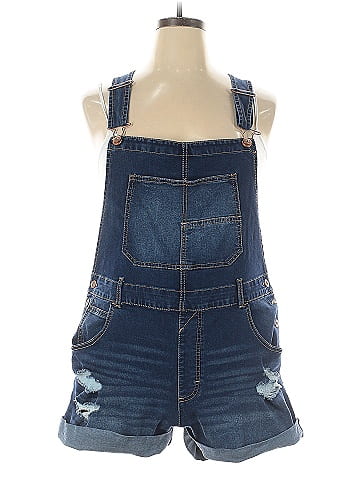 No Boundaries Overall Shorts (view 1)