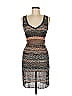 M Missoni 100% Viscose Graphic Black Cocktail Dress Size 6 - photo 1