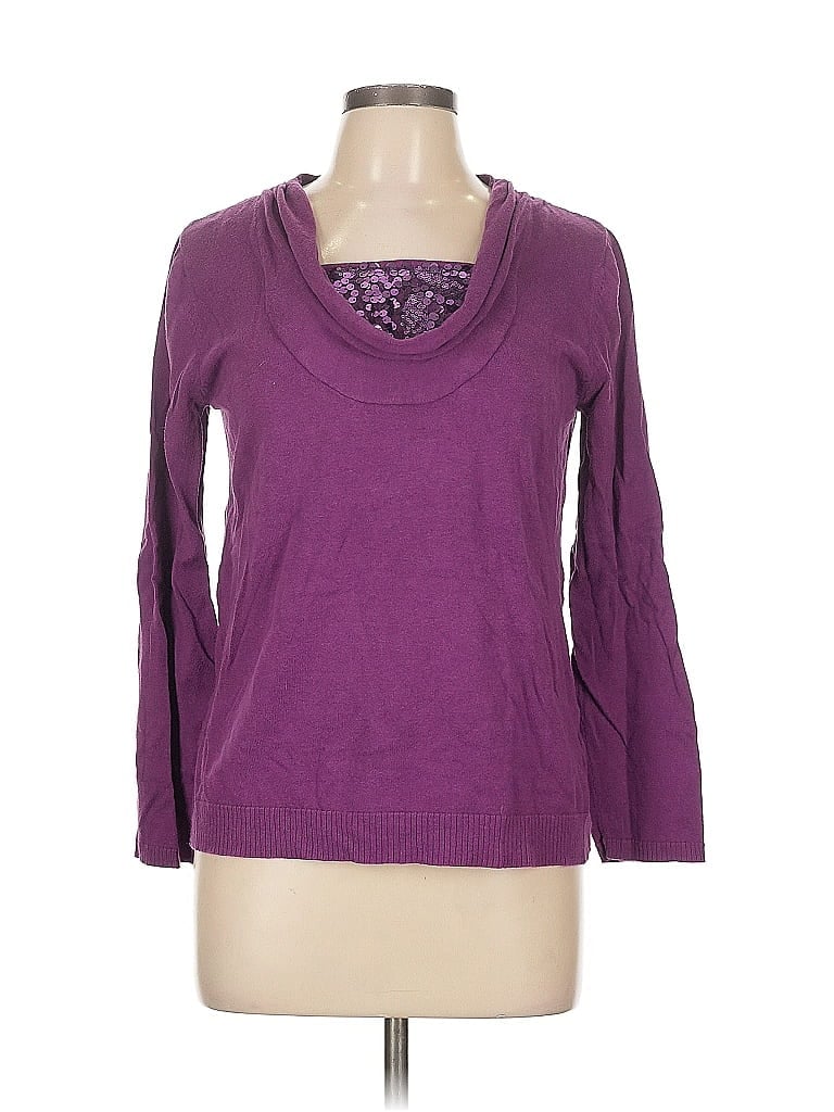 Pre-owned Dana Buchman Pullover Sweater In Purple