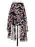 Bebe 100% Polyester Floral Black Casual Skirt Size XS - photo 2