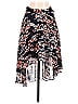 Bebe 100% Polyester Floral Black Casual Skirt Size XS - photo 1