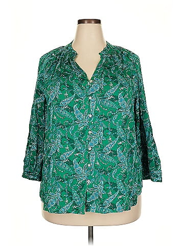 J.Jill 3/4 Sleeve Button-Down Shirt (view 1)
