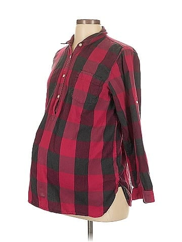Gap - Maternity 3/4 Sleeve Button-Down Shirt (view 1)