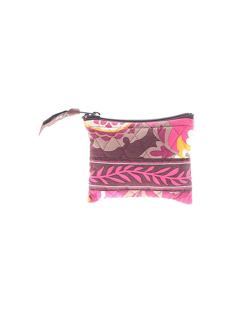 Vera Bradley 100% Cotton Paisley Pink Burgundy Coin Purse One size - photo 1