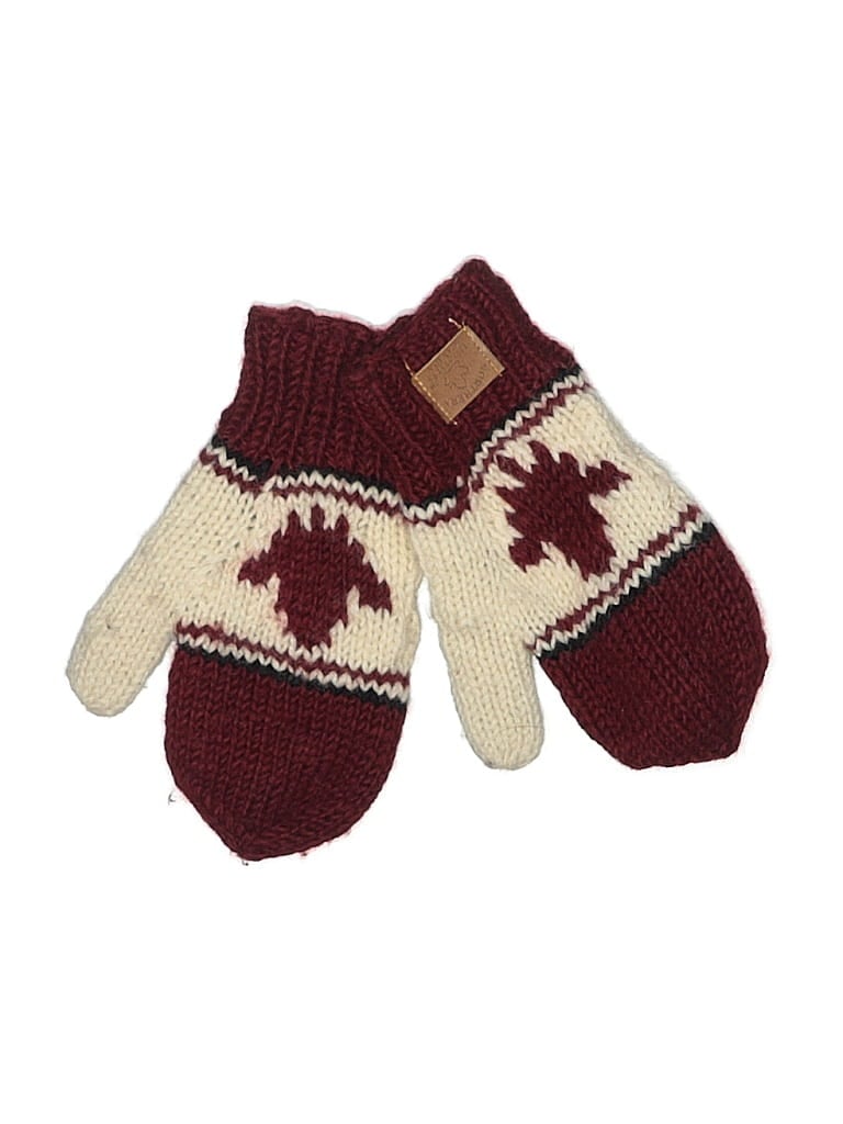Assorted Brands Burgundy Mittens One size - photo 1