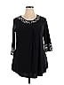 Cozy Collection Black 3/4 Sleeve Blouse Size 2X - photo 1