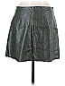 BB Dakota 100% Polyurethane Animal Print Green Gray Faux Leather Skirt Size 8 - photo 2