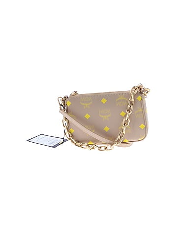 MCM Mini Color Splash Logo Pouch-On-Chain Crossbody (view 1)