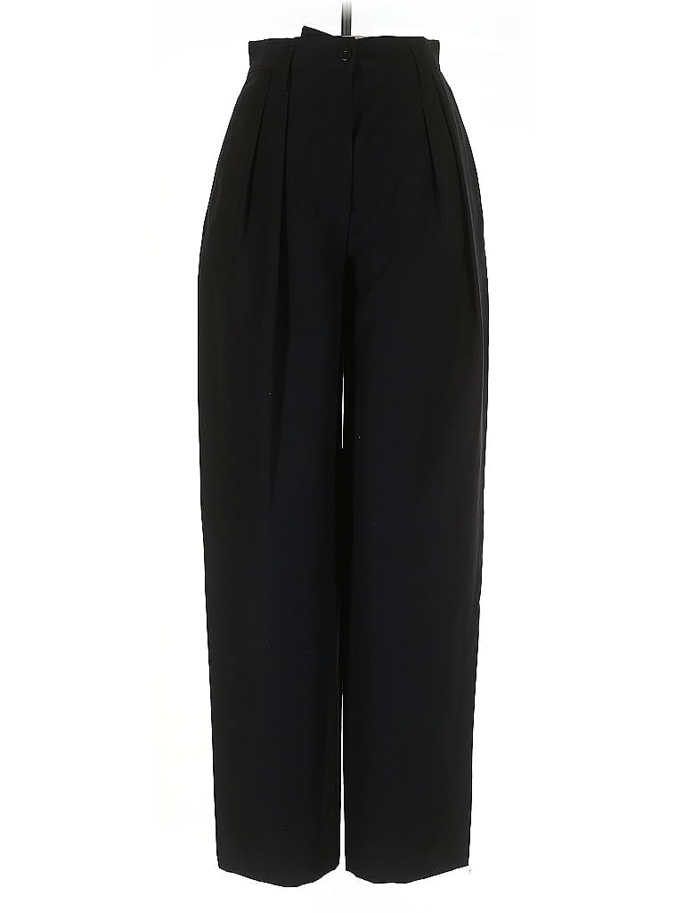 Giorgio Armani 100% Virgin Wool Black Wool Pants Size 6 - photo 1